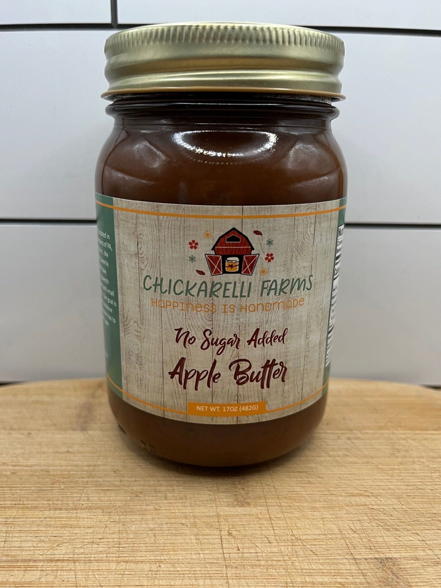 Apple Butter; No Sugar Added - 17oz.